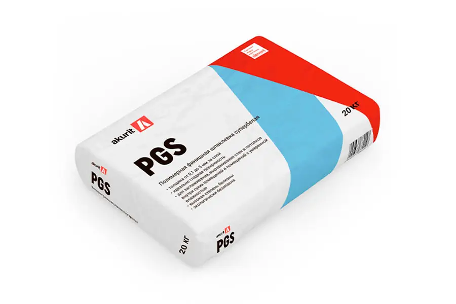 Шпатлевка Akurit PGS 72039 полимерная финишная супербелая 20 кг производство Россия из уникального высококачественного сырья - фото 1