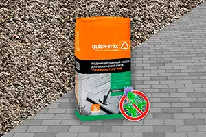 Модифицированный песок Quick-Mix FUGENSAND PLUS FUS gr 72078 серый для заполнения швов 25 кг
