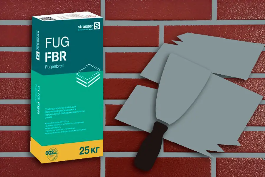 Затирка Strasser FUG FBR 72055 серебристо-серая для широких швов 25 кг производство Россия из уникального высококачественного сырья - фото 1