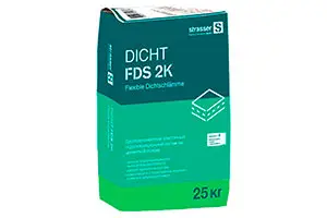 Сухая смесь на цементной основе Strasser DICHT FDS 2K-A 72043 для двухкомпонентного гидроизоляционного состава 25 кг