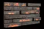 Вентилируемый фасад Wandermode Armschwung 3D AN090L20+AN090L40 70/30 Schwarzes Feuer угловой толщина 20-40 мм черный под кирпич с затиркой - превью 3