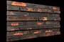 Вентилируемый фасад Wandermode Armschwung 3D AN090R20+AN090R40 50/50 Schwarzes Feuer угловой толщина 20-40 мм черный под кирпич с затиркой - превью 3