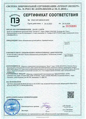 Сертификат соответствия Wandermode РФ